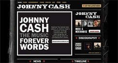 Desktop Screenshot of johnnycashonline.com