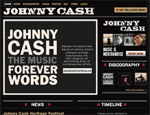 Tablet Screenshot of johnnycashonline.com